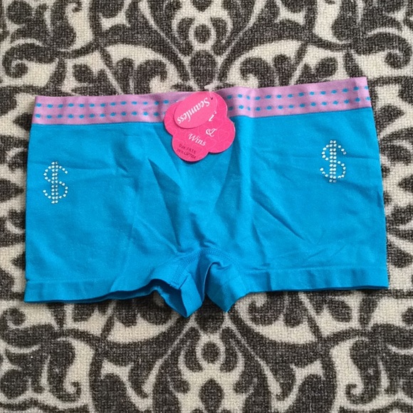 Women's Panties Seamless Blue  Boy-short - Picture 1 of 2